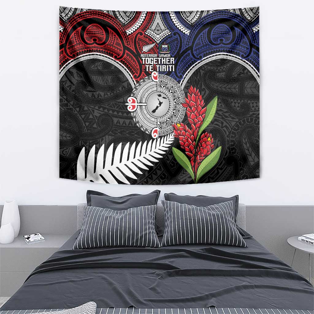 Aotearoa and Samoa Mo Te Tiriti Tapestry Tangata Moana Stand with Tangata Whenua - Vibe Hoodie Shop