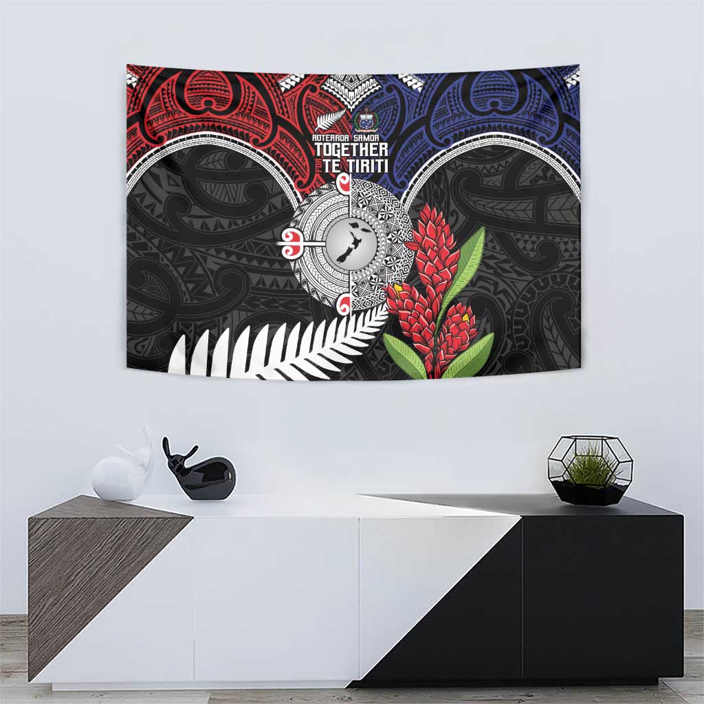 Aotearoa and Samoa Mo Te Tiriti Tapestry Tangata Moana Stand with Tangata Whenua - Vibe Hoodie Shop
