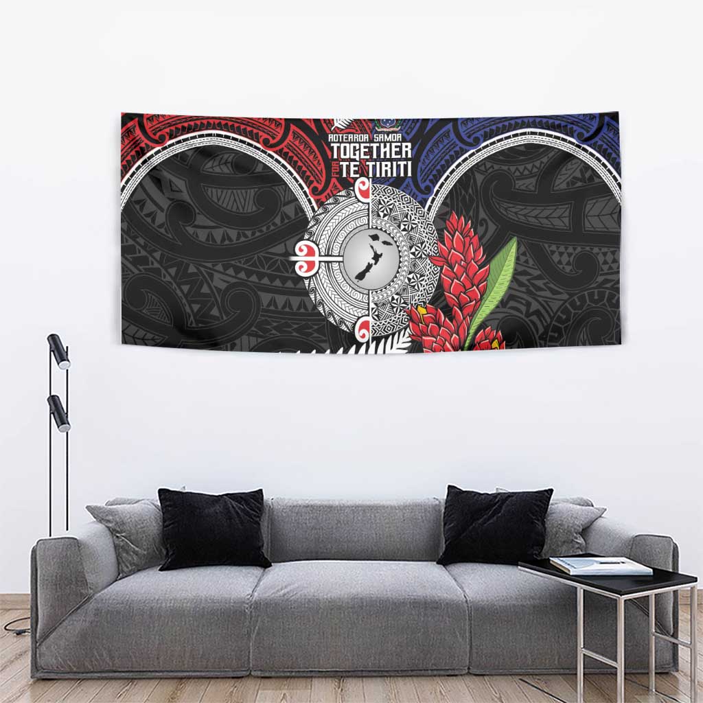 Aotearoa and Samoa Mo Te Tiriti Tapestry Tangata Moana Stand with Tangata Whenua - Vibe Hoodie Shop