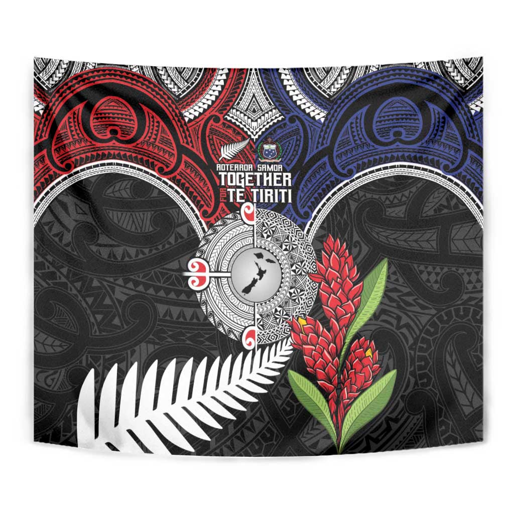 Aotearoa and Samoa Mo Te Tiriti Tapestry Tangata Moana Stand with Tangata Whenua - Vibe Hoodie Shop
