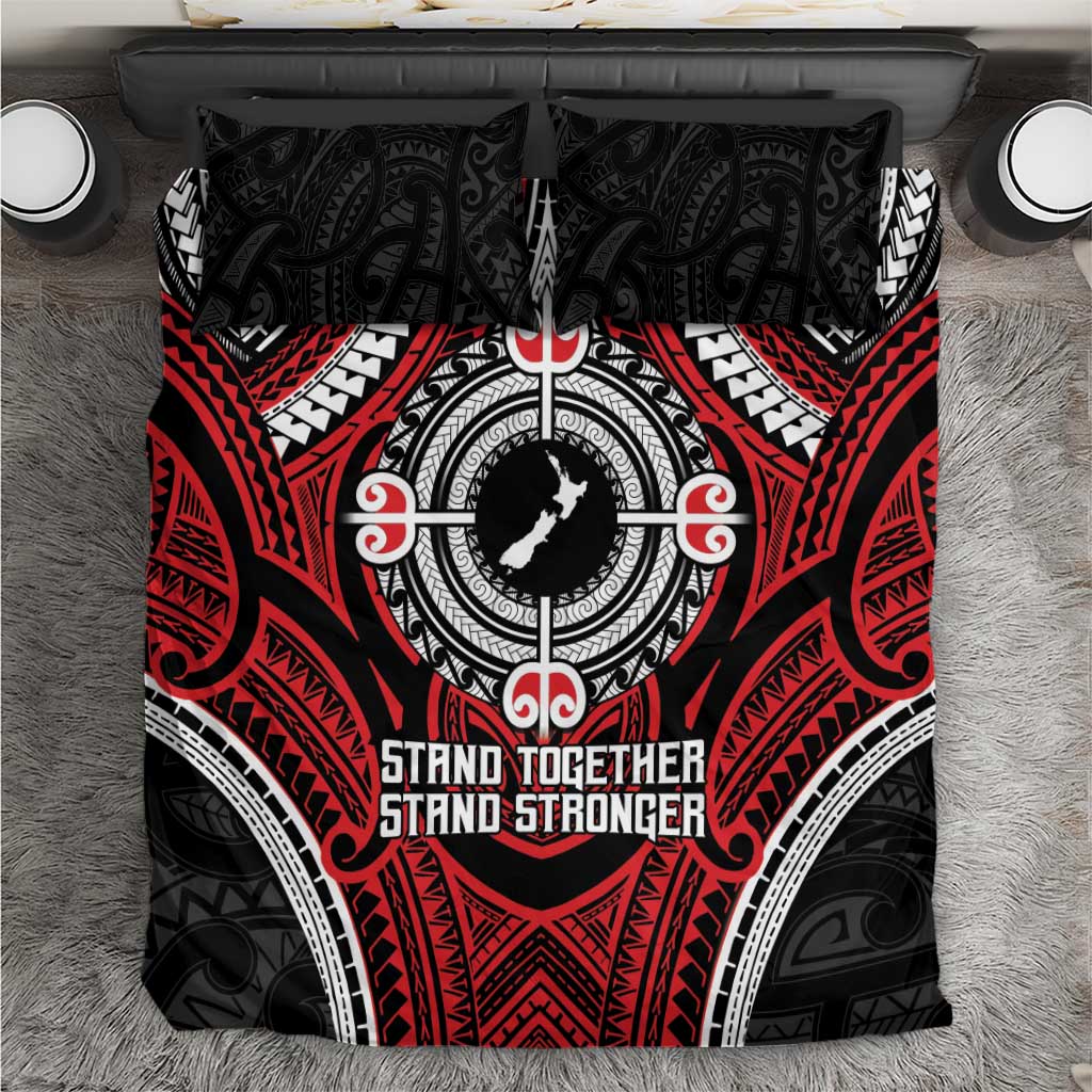 Aotearoa Proud To Be Maori Bedding Set New Zealand Fight Together - Vibe Hoodie Shop