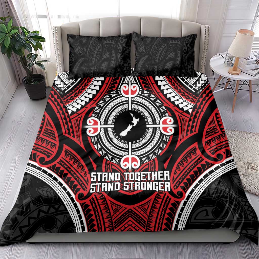 Aotearoa Proud To Be Maori Bedding Set New Zealand Fight Together - Vibe Hoodie Shop