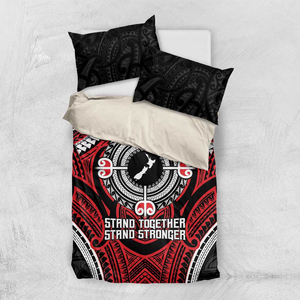 Aotearoa Proud To Be Maori Bedding Set New Zealand Fight Together - Vibe Hoodie Shop