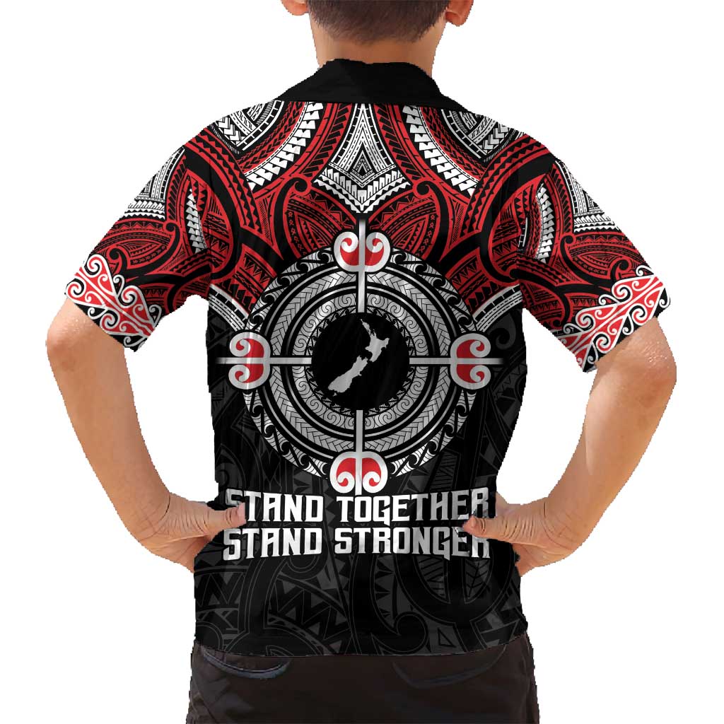 Aotearoa Proud To Be Maori Family Matching Long Sleeve Bodycon Dress and Hawaiian Shirt New Zealand Fight Together