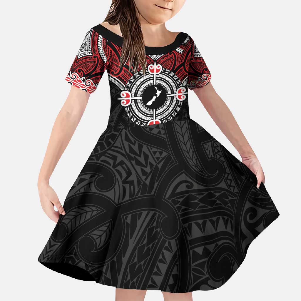 Aotearoa Proud To Be Maori Family Matching Off Shoulder Maxi Dress and Hawaiian Shirt New Zealand Fight Together