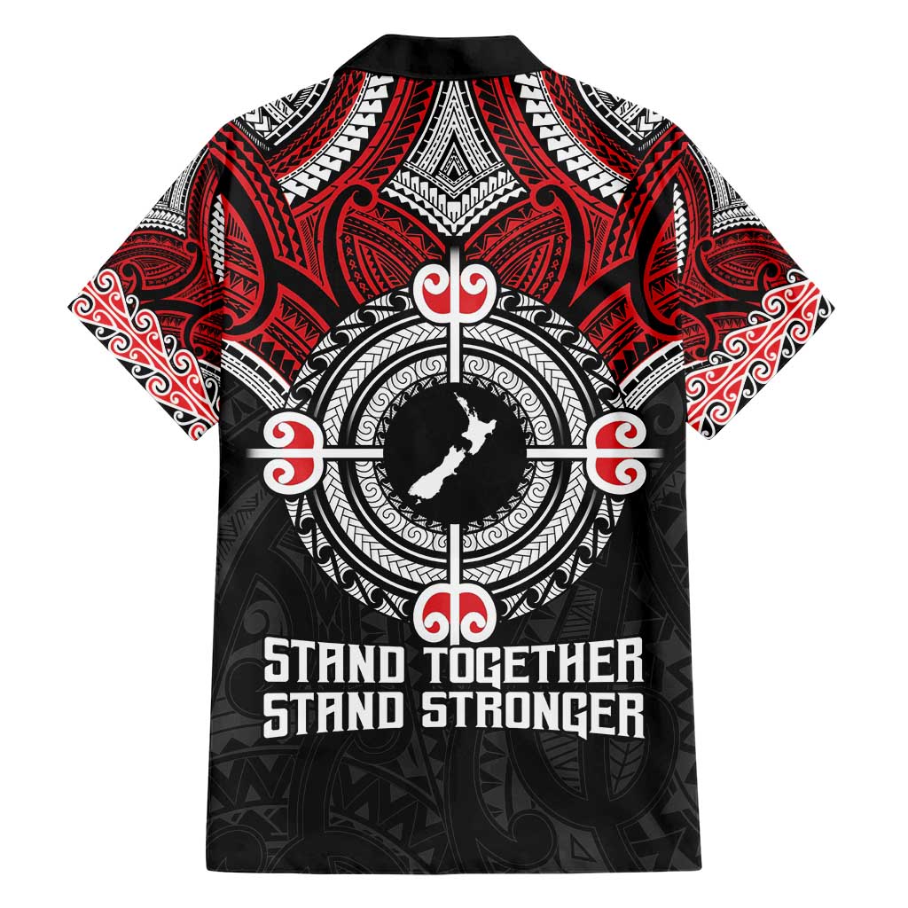 Aotearoa Proud To Be Maori Family Matching Short Sleeve Bodycon Dress and Hawaiian Shirt New Zealand Fight Together