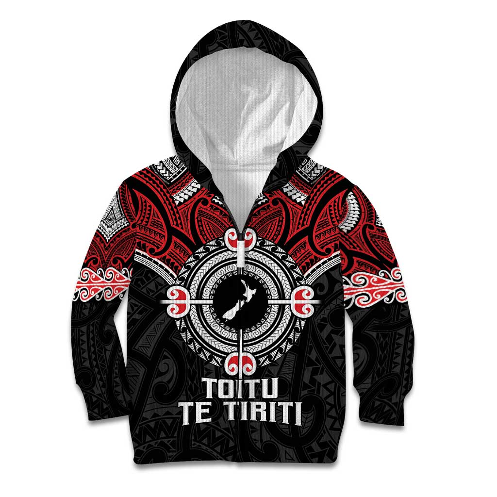 Aotearoa Proud To Be Maori Kid Hoodie New Zealand Fight Together - Vibe Hoodie Shop