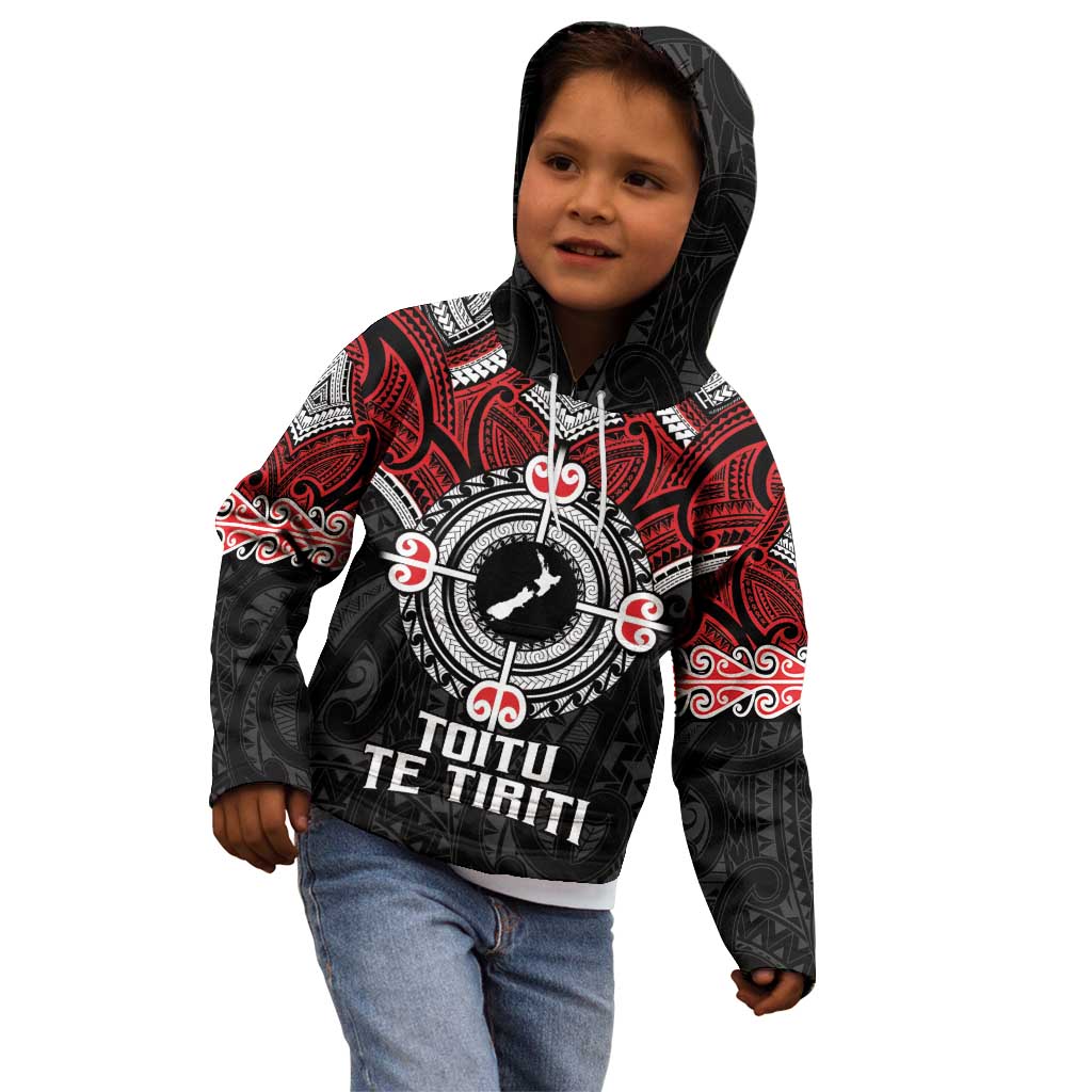 Aotearoa Proud To Be Maori Kid Hoodie New Zealand Fight Together - Vibe Hoodie Shop