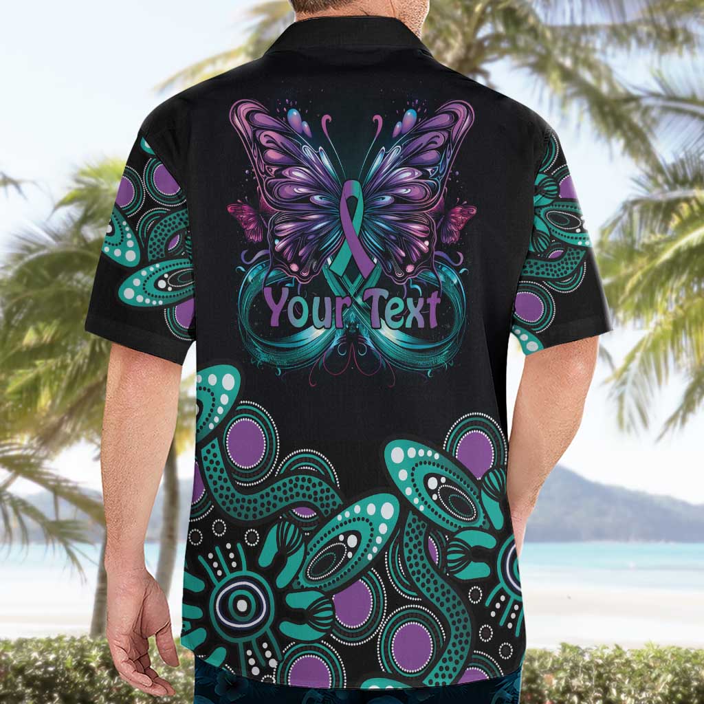 Personalised Hope Fight Suicide Prevention Awareness Hawaiian Shirt Aboriginal Motif - Vibe Hoodie Shop