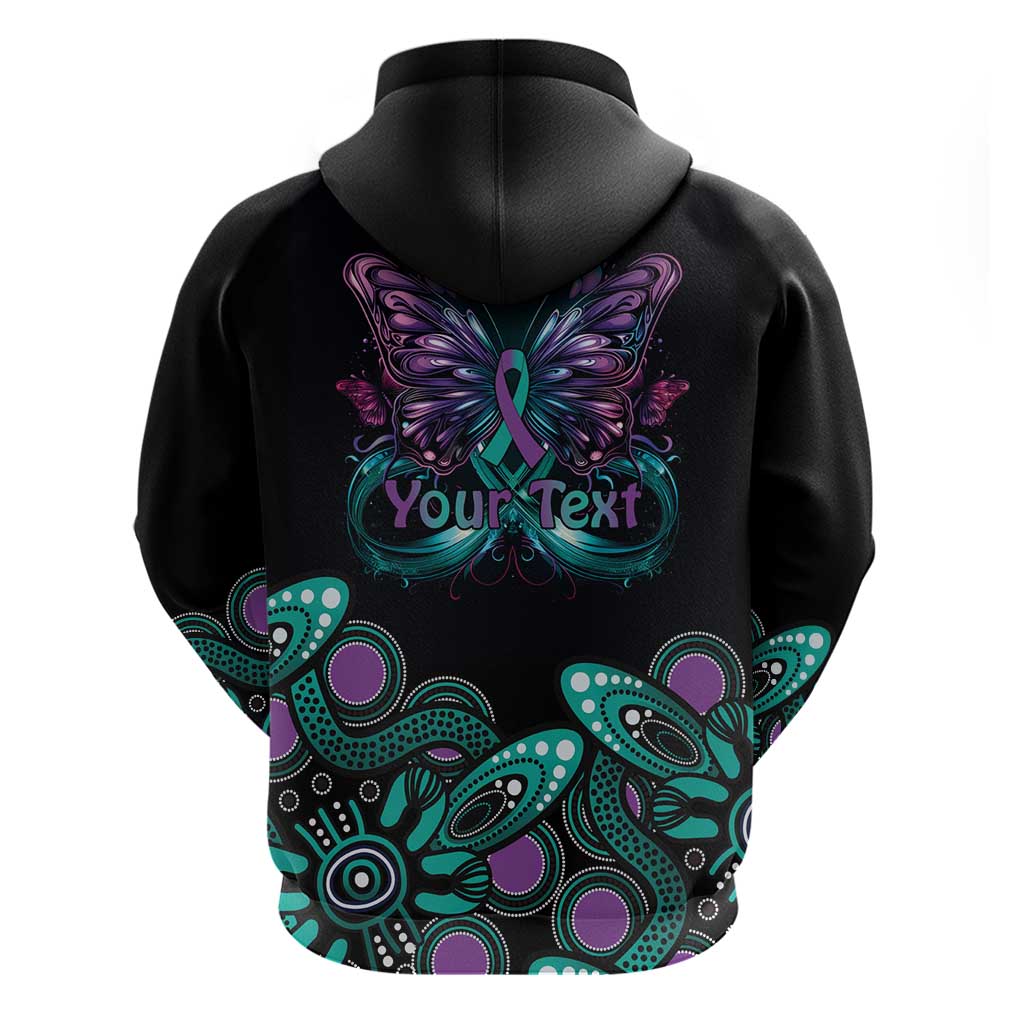 Personalised Hope Fight Suicide Prevention Awareness Hoodie Aboriginal Motif LT9 - Vibe Hoodie Shop