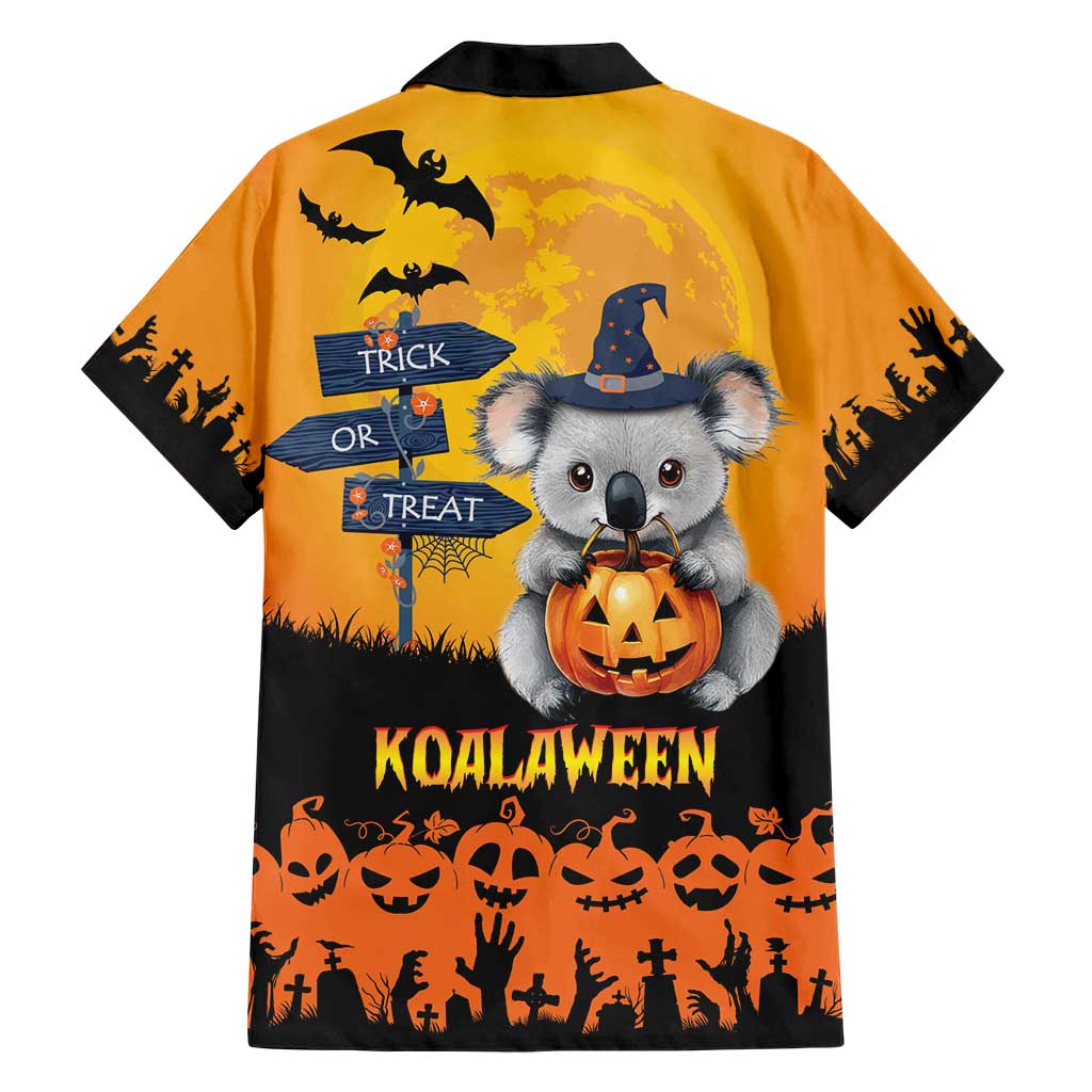 Happy Koalaween Hawaiian Shirt Koala Ghost Trick or Treat - Vibe Hoodie Shop