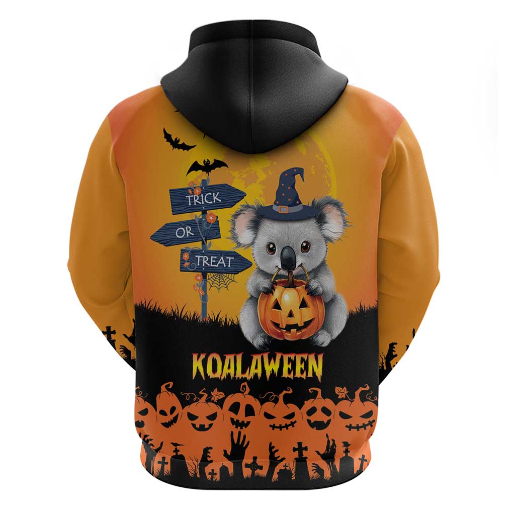 Happy Koalaween Hoodie Koala Ghost Trick or Treat LT9 - Vibe Hoodie Shop