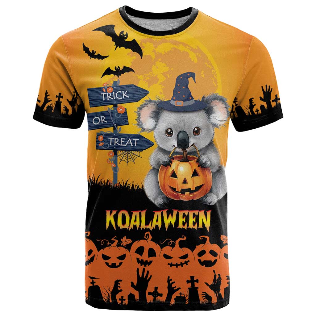 Happy Koalaween T Shirt Koala Ghost Trick or Treat LT9 - Vibe Hoodie Shop