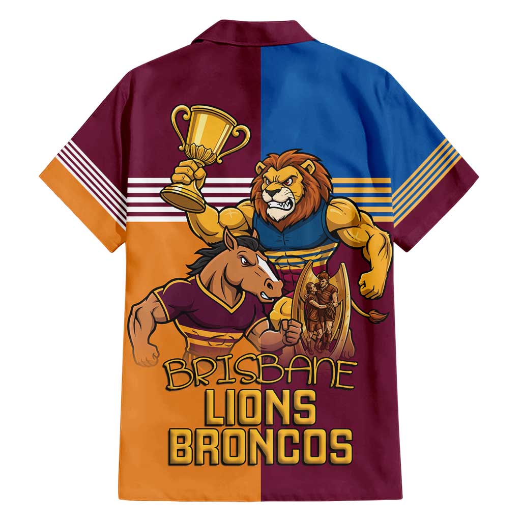 Brisbane Pride Lions and Broncos Hawaiian Shirt - Vibe Hoodie