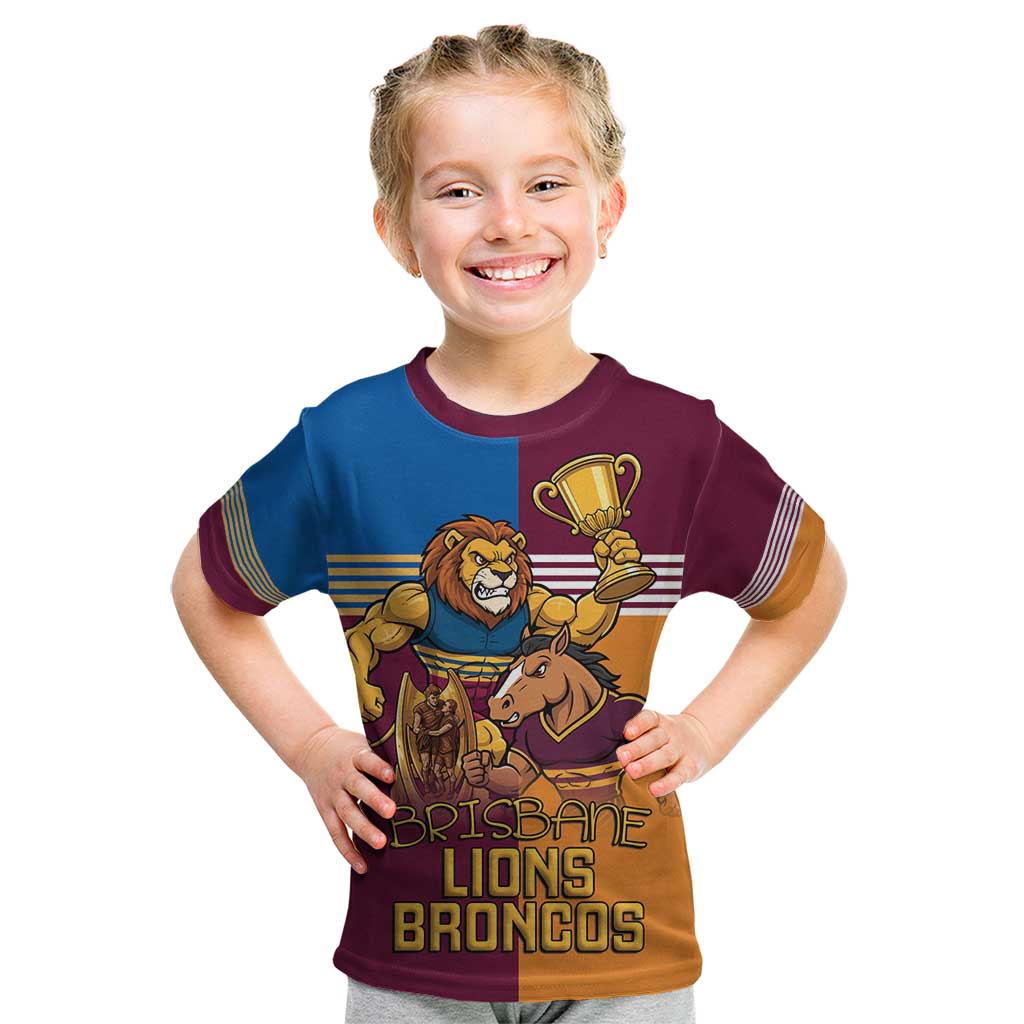 Brisbane Pride Lions and Broncos Kid T Shirt - Vibe Hoodie