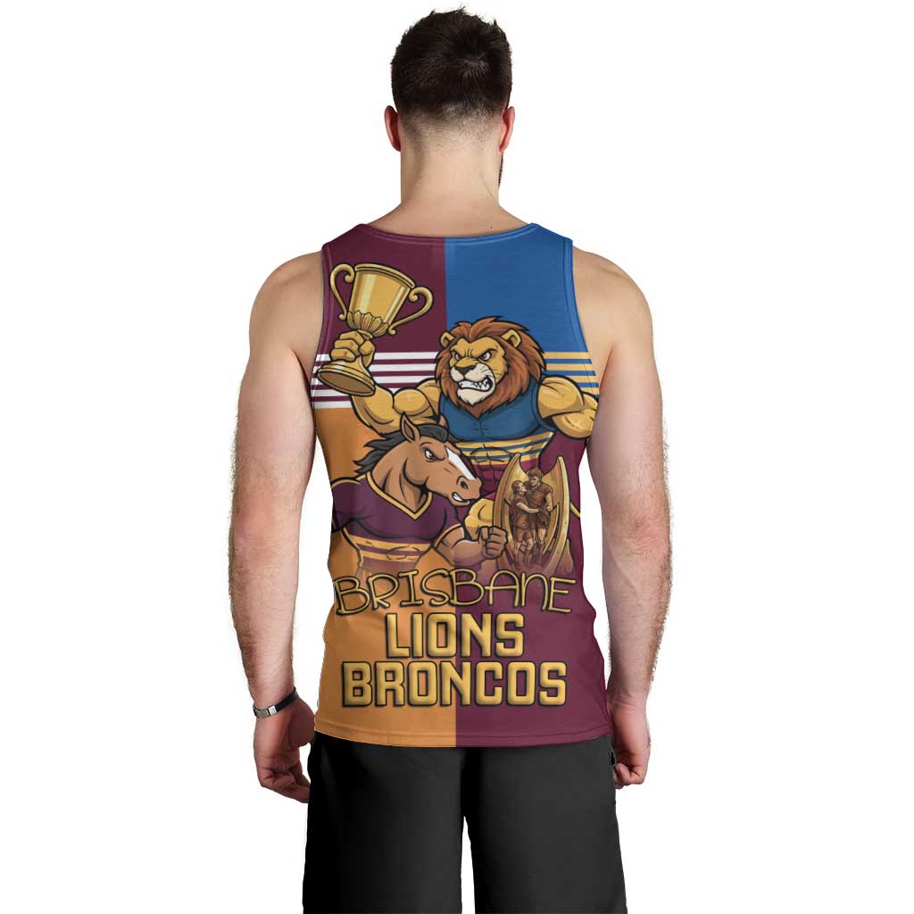 Brisbane Pride Lions and Broncos Men Tank Top - Vibe Hoodie