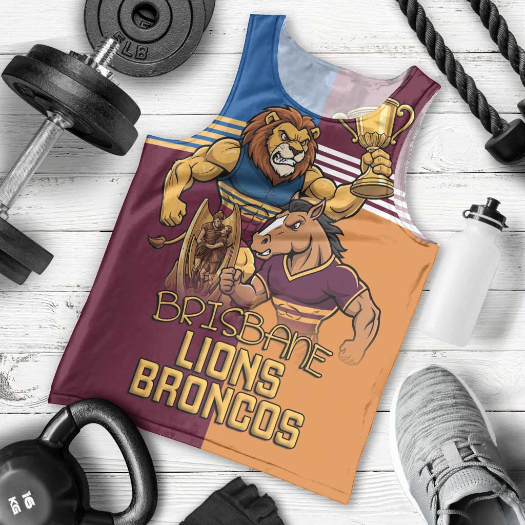 Brisbane Pride Lions and Broncos Men Tank Top - Vibe Hoodie