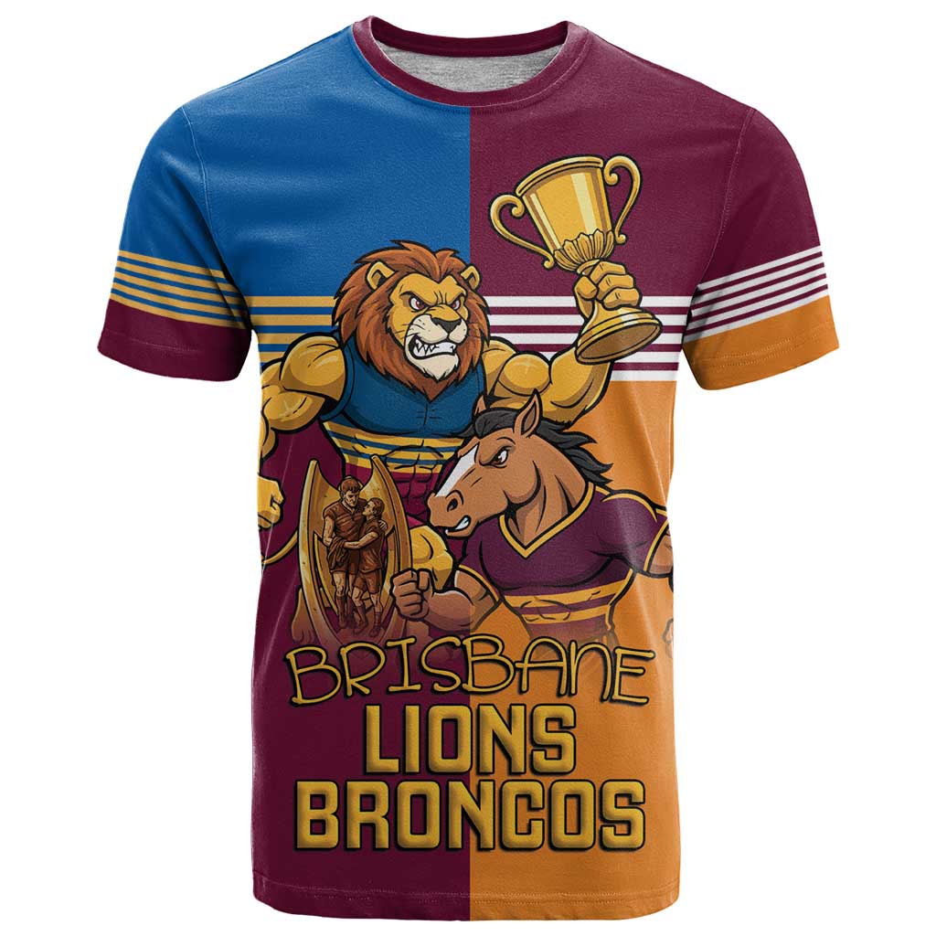 Brisbane Pride Lions and Broncos T Shirt - Vibe Hoodie