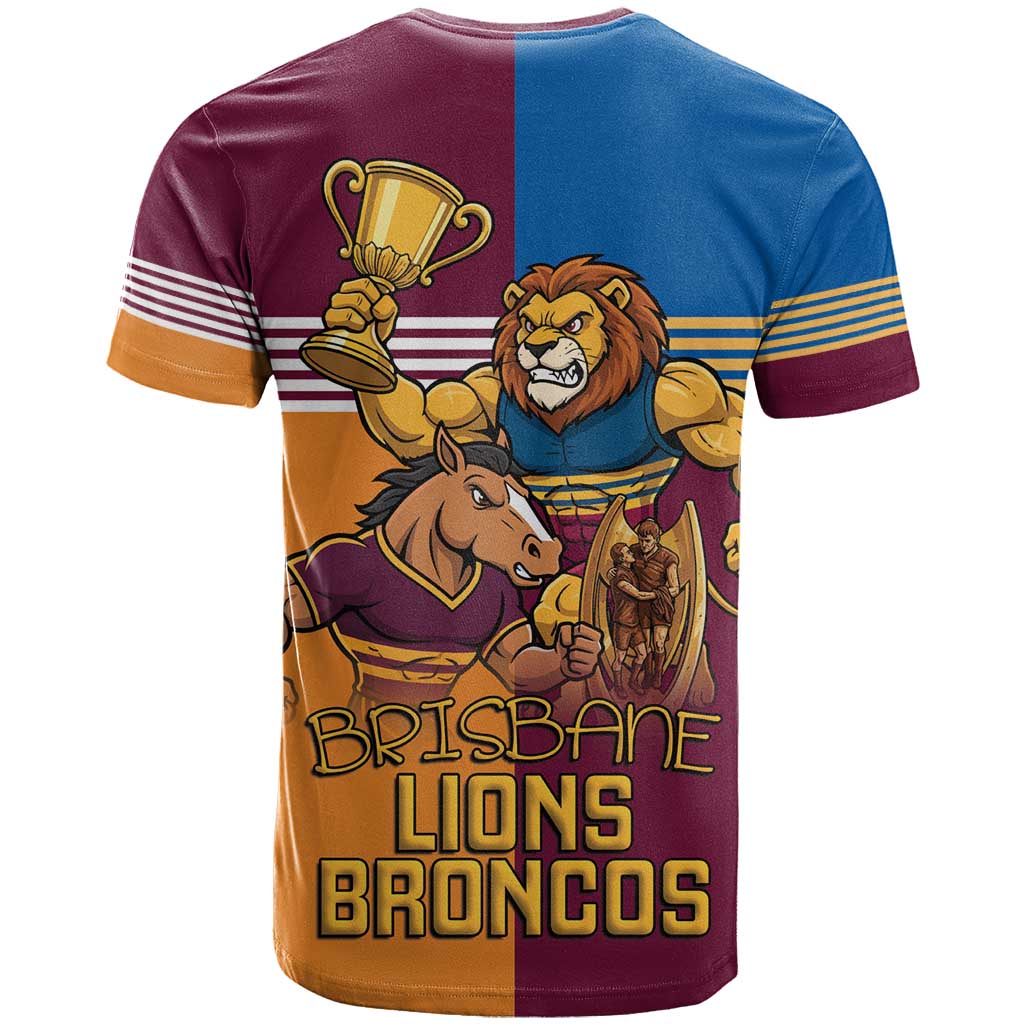 Brisbane Pride Lions and Broncos T Shirt - Vibe Hoodie
