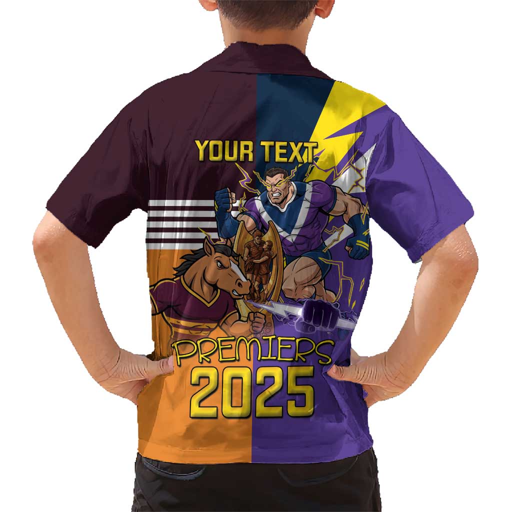 Personalised Rugby Storm vs Broncos Hawaiian Shirt Clash for the Crown - Vibe Hoodie