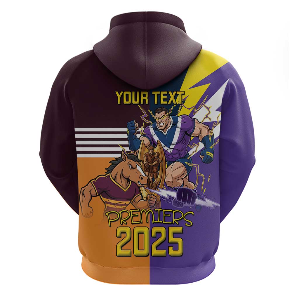 Personalised Rugby Storm vs Broncos Hoodie Clash for the Crown - Vibe Hoodie