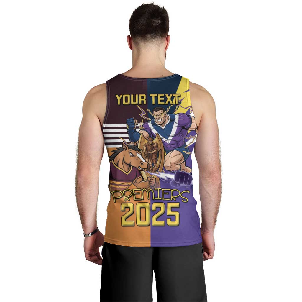 Personalised Rugby Storm vs Broncos Men Tank Top Clash for the Crown - Vibe Hoodie