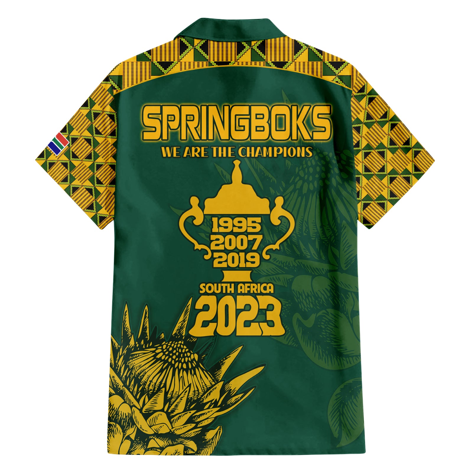 South Africa Rugby Hawaiian Shirt Springboks Proud The Champions - Vibe Hoodie Shop