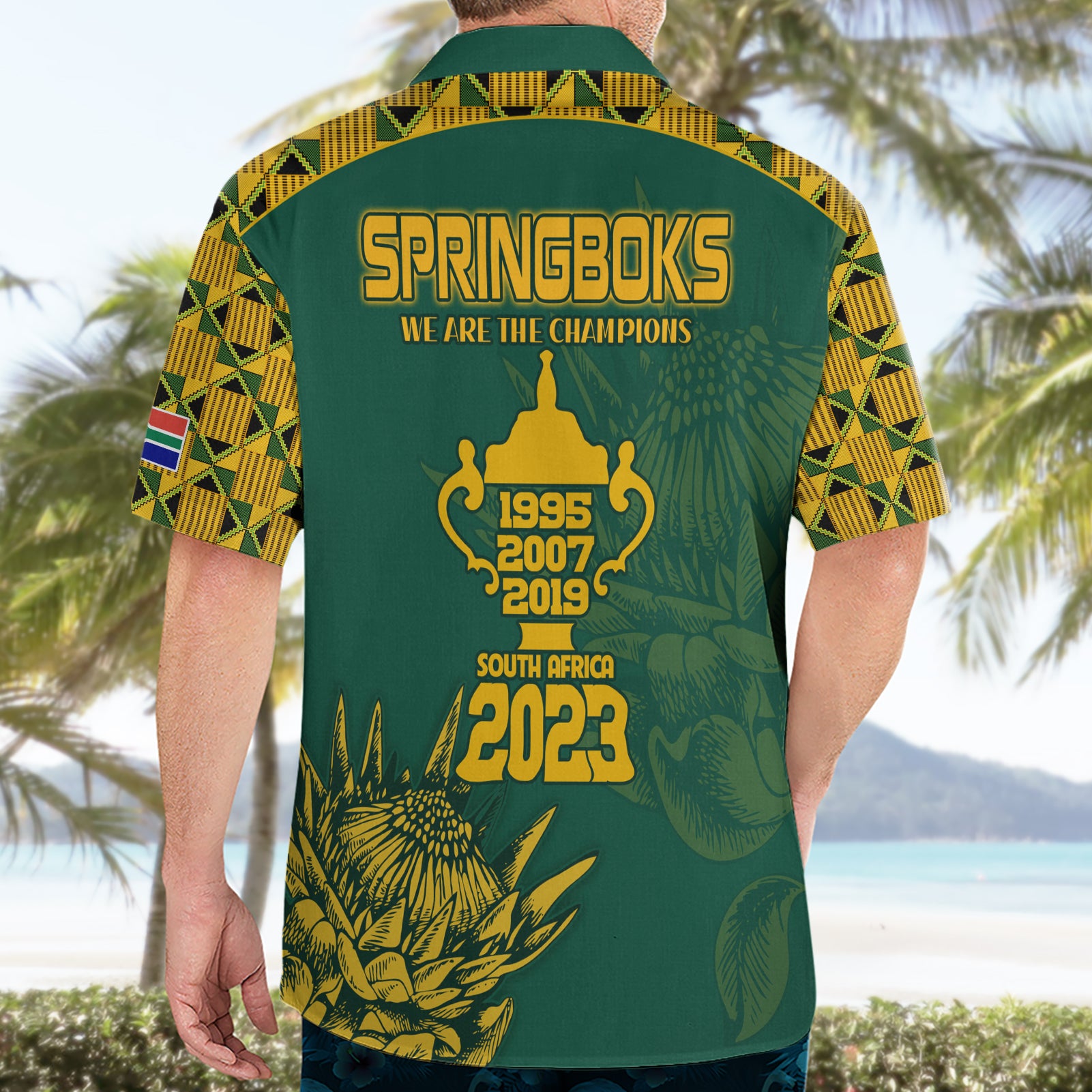 South Africa Rugby Hawaiian Shirt Springboks Proud The Champions - Vibe Hoodie Shop