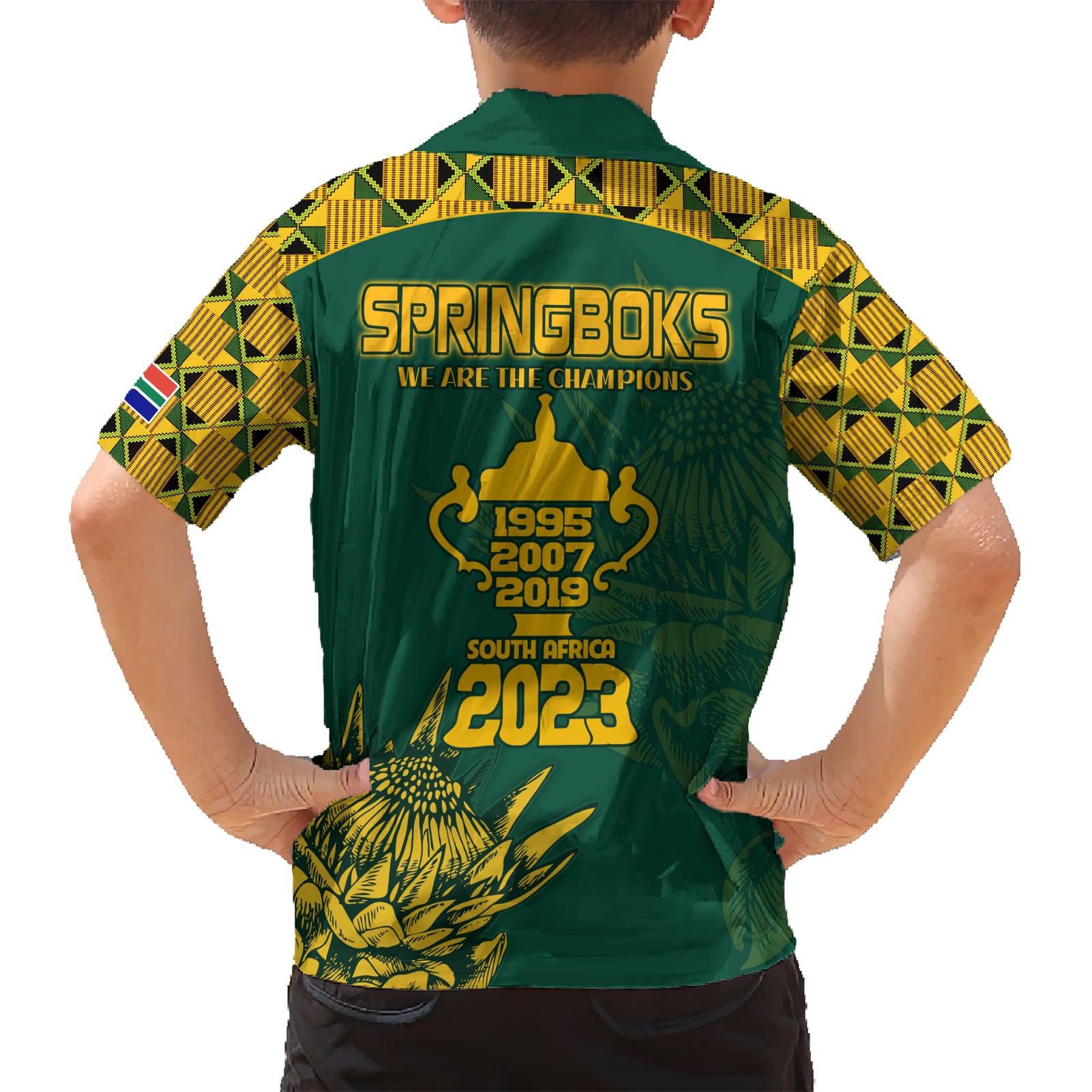 South Africa Rugby Hawaiian Shirt Springboks Proud The Champions - Vibe Hoodie Shop