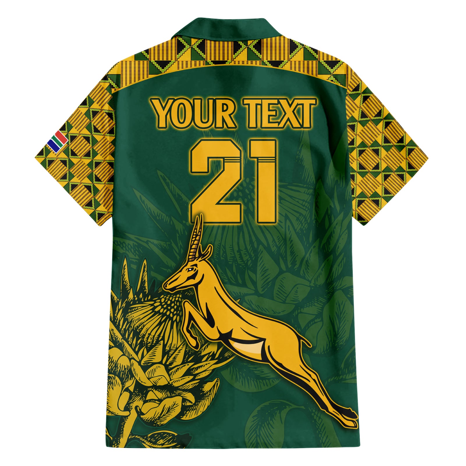 Custom South Africa Rugby Hawaiian Shirt Springboks Proud The Champions - Vibe Hoodie Shop