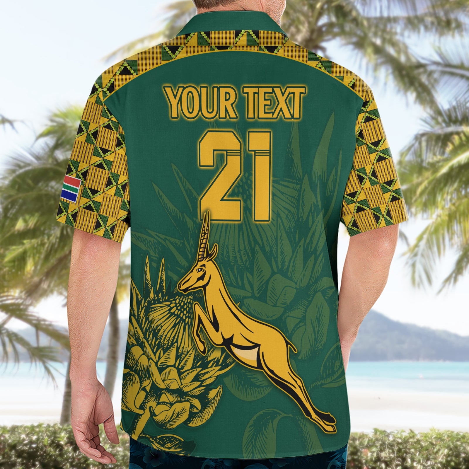 Custom South Africa Rugby Hawaiian Shirt Springboks Proud The Champions - Vibe Hoodie Shop
