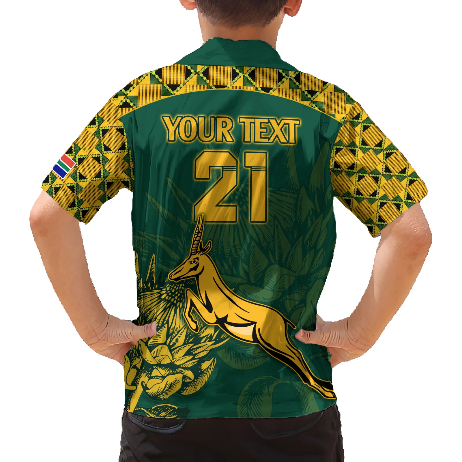 Custom South Africa Rugby Hawaiian Shirt Springboks Proud The Champions - Vibe Hoodie Shop