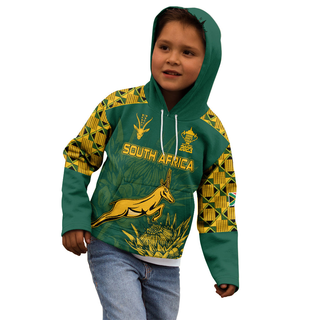 Custom South Africa Rugby Kid Hoodie Springboks Proud The Champions - Vibe Hoodie Shop