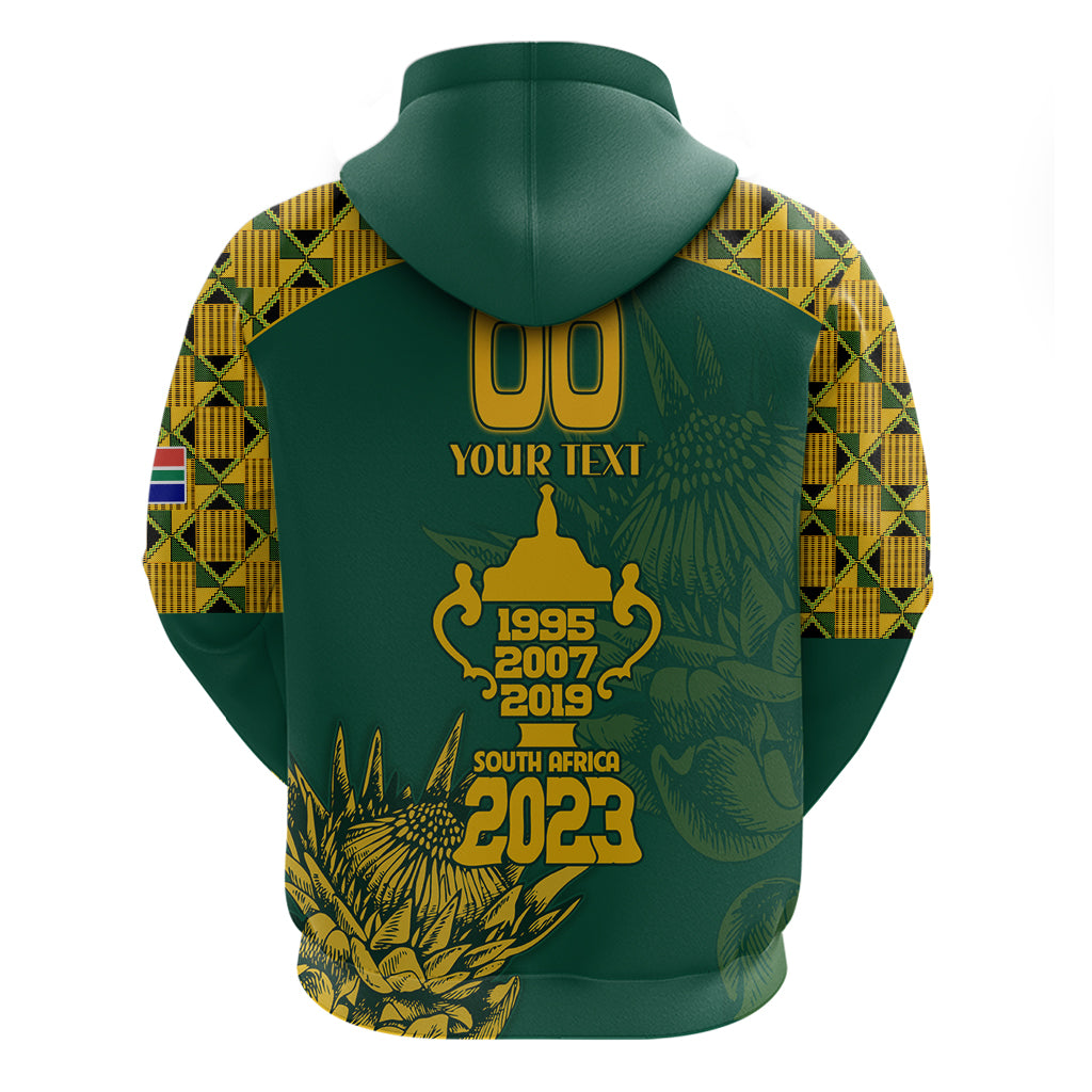 Custom South Africa Rugby Hoodie Springboks Proud The Champions No2 LT9 - Vibe Hoodie Shop