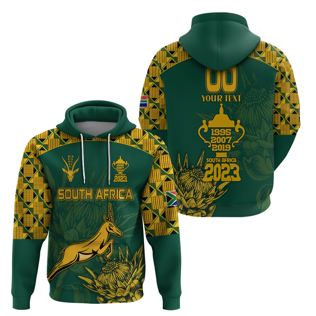Custom South Africa Rugby Hoodie Springboks Proud The Champions No2 LT9 - Vibe Hoodie Shop