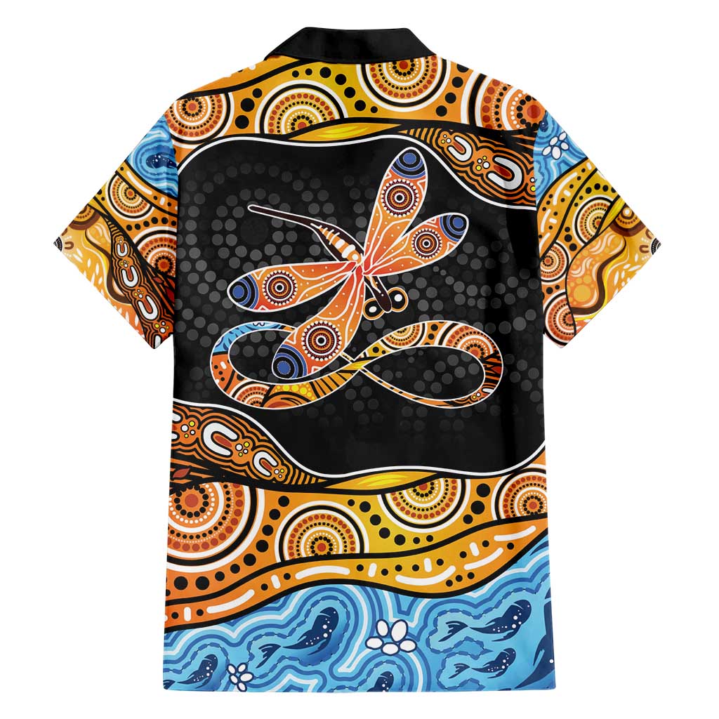 Aboriginal Dragonfly Hawaiian Shirt As Long As I Breathe You'll Be Remembered - Vibe Hoodie Shop