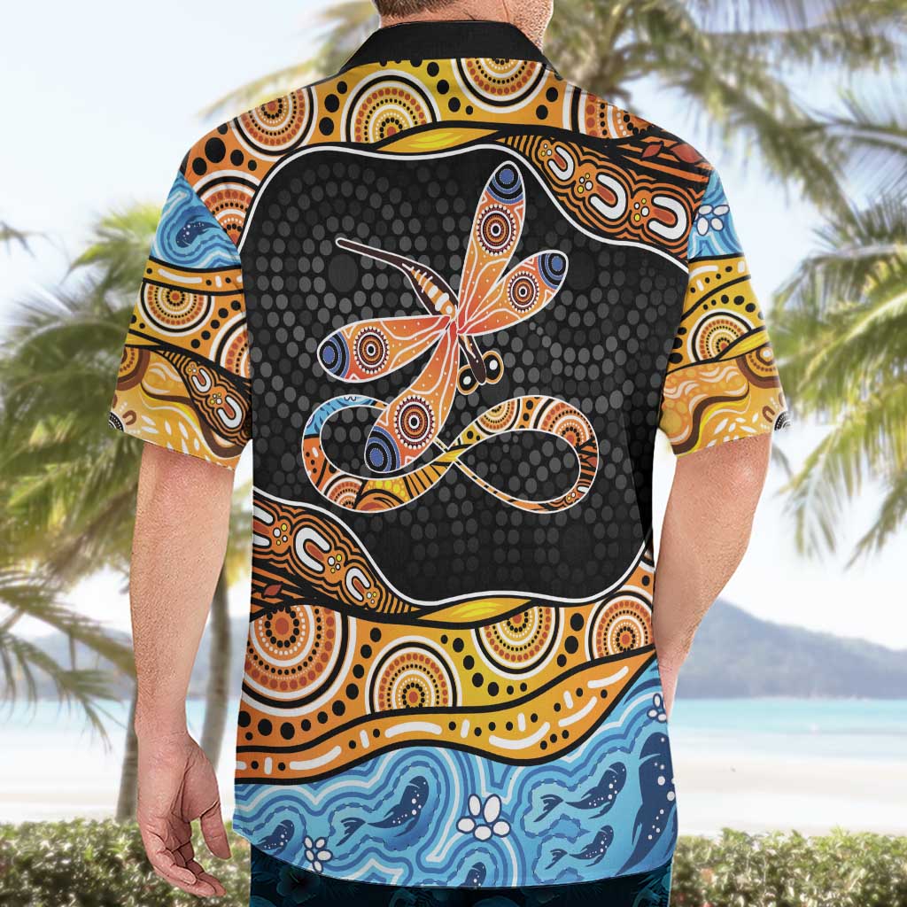 Aboriginal Dragonfly Hawaiian Shirt As Long As I Breathe You'll Be Remembered - Vibe Hoodie Shop