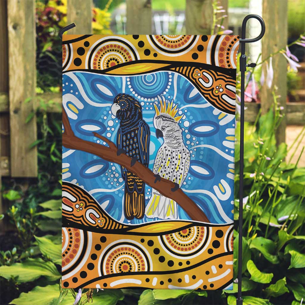 Australia Birds Aboriginal Art Garden Flag - Vibe Hoodie Shop