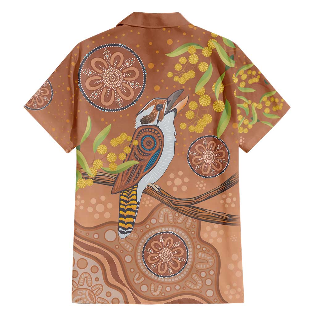 Kookaburra Aboriginal Dot Painting Hawaiian Shirt - Vibe Hoodie Shop