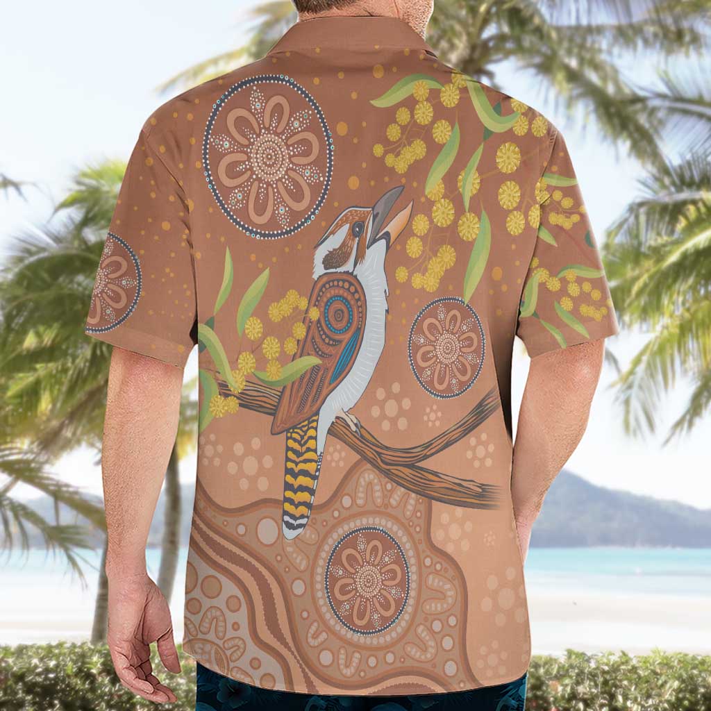 Kookaburra Aboriginal Dot Painting Hawaiian Shirt - Vibe Hoodie Shop