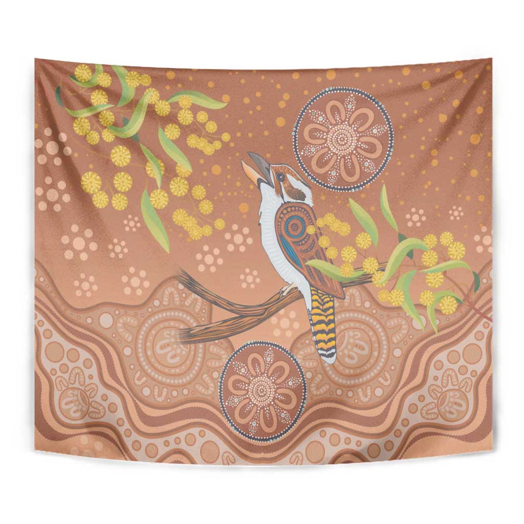 Kookaburra Aboriginal Dot Painting Tapestry - Vibe Hoodie Shop