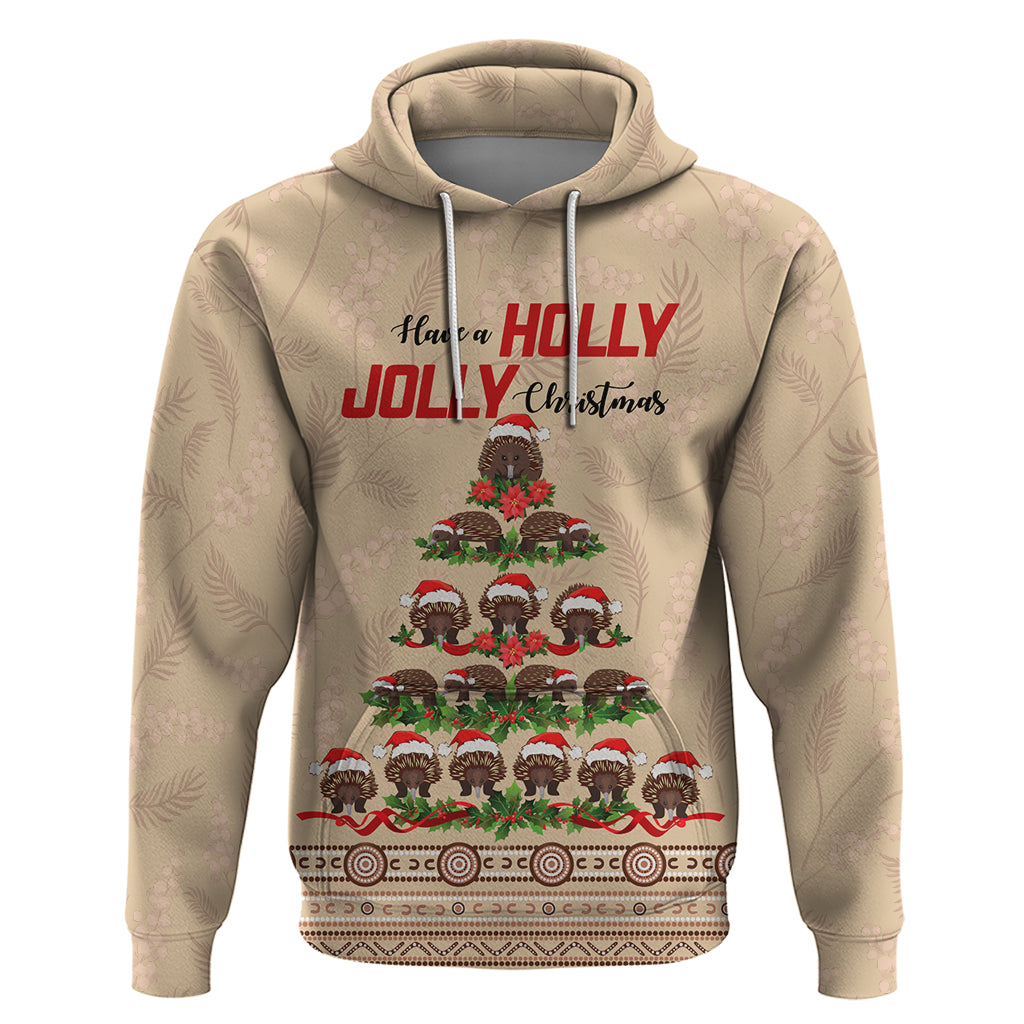 Holiday Lighting Santa Echidna Christmas Tree Hoodie LT9 - Vibe Hoodie Shop