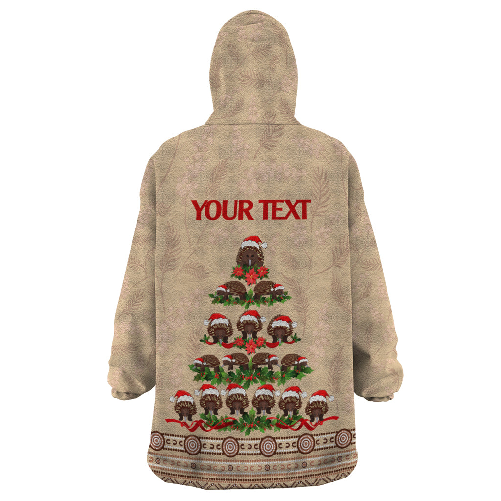 Holiday Lighting Santa Echidna Christmas Tree Wearable Blanket Hoodie - Vibe Hoodie Shop