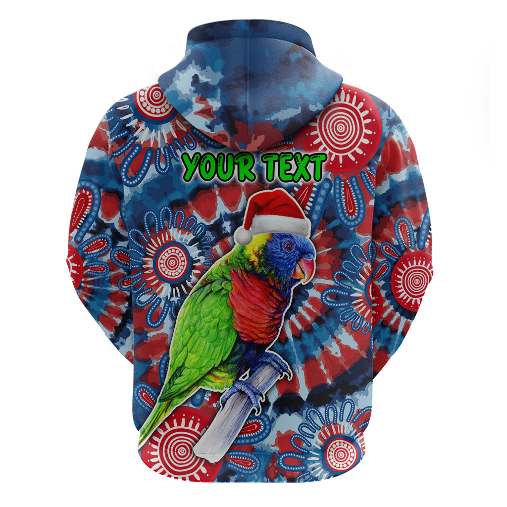 Australia Lorikeet Aboriginal Rainbow Tie Dye Merry Christmas Hoodie LT9 - Vibe Hoodie Shop