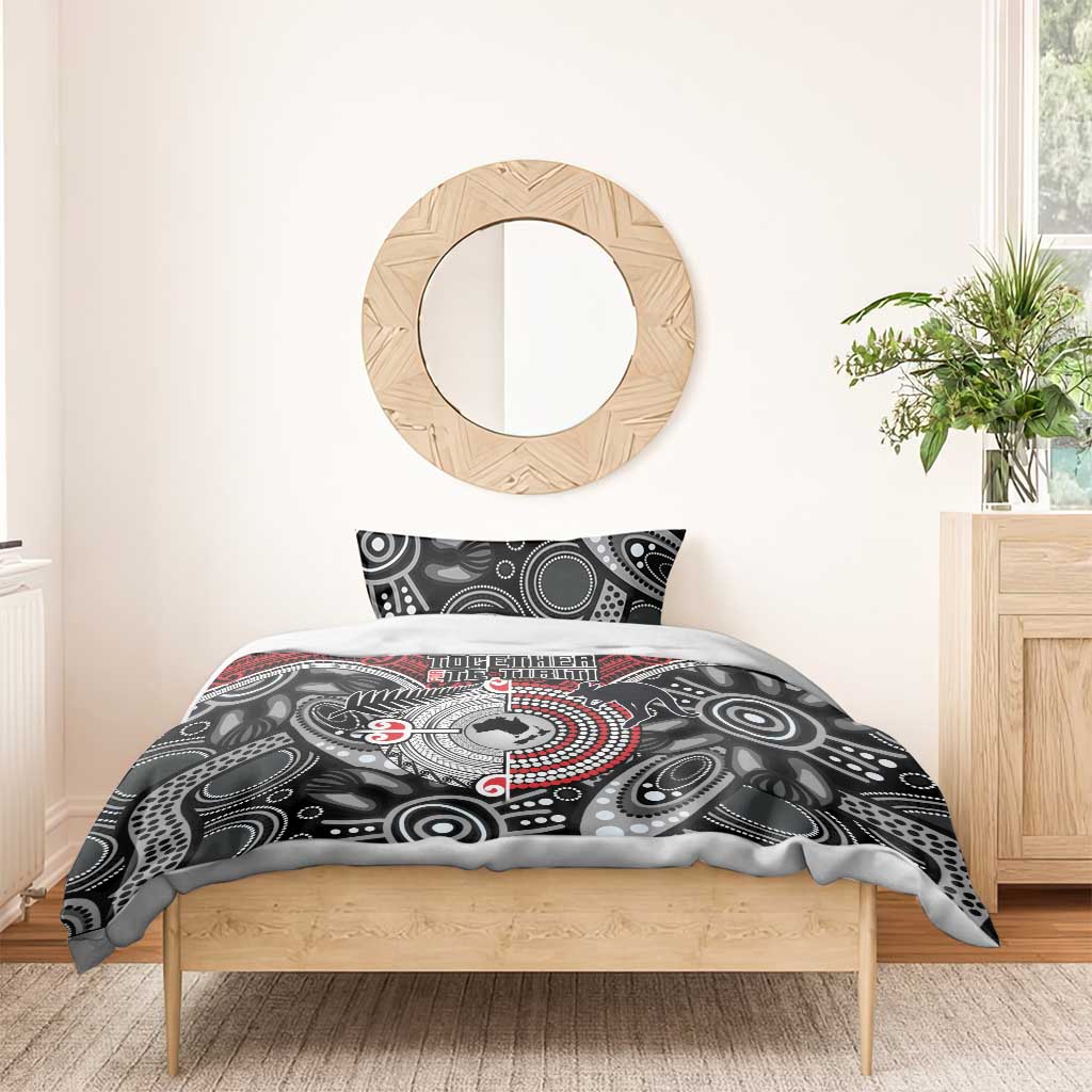 Aotearoa and Australia Bedding Set New Zealand Honour The Treaty Ake!Ake!Ake! - Vibe Hoodie Shop