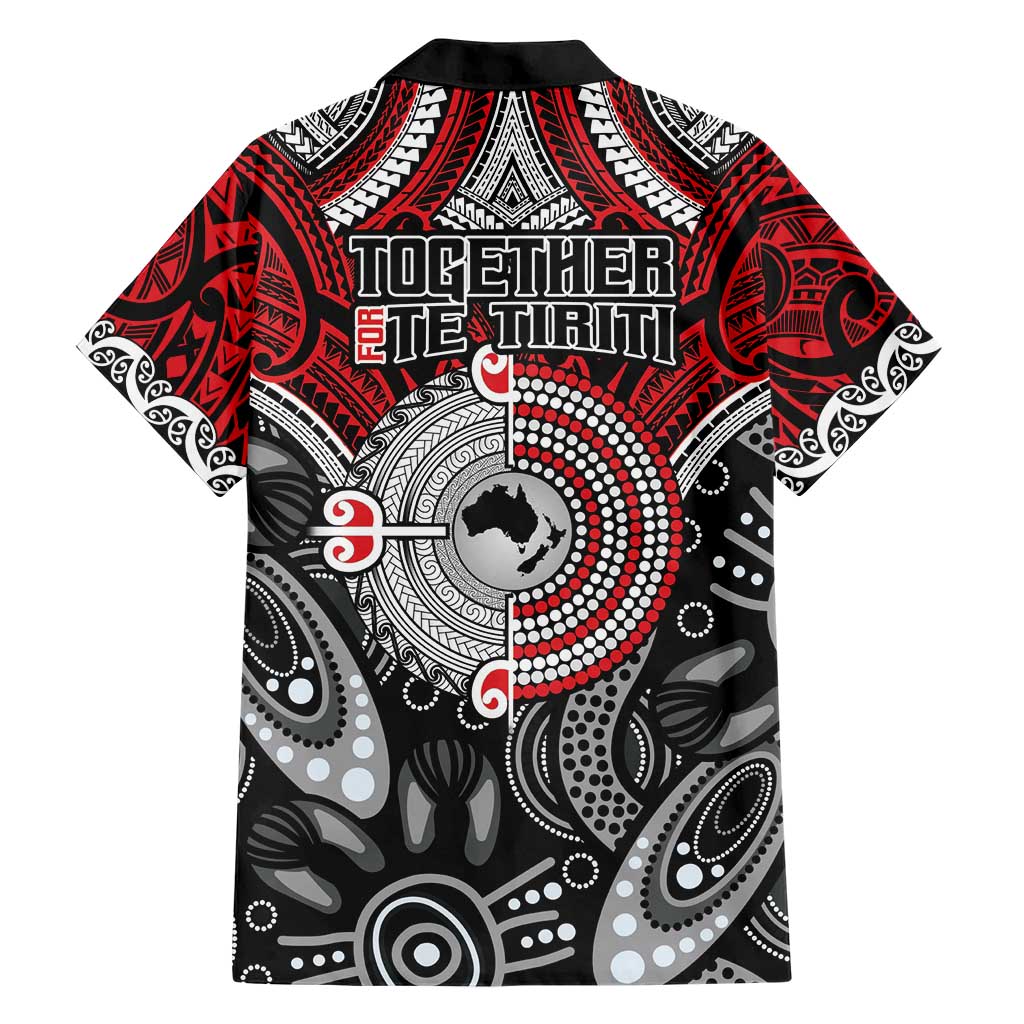 Aotearoa and Australia Hawaiian Shirt New Zealand Honour The Treaty Ake!Ake!Ake! - Vibe Hoodie Shop