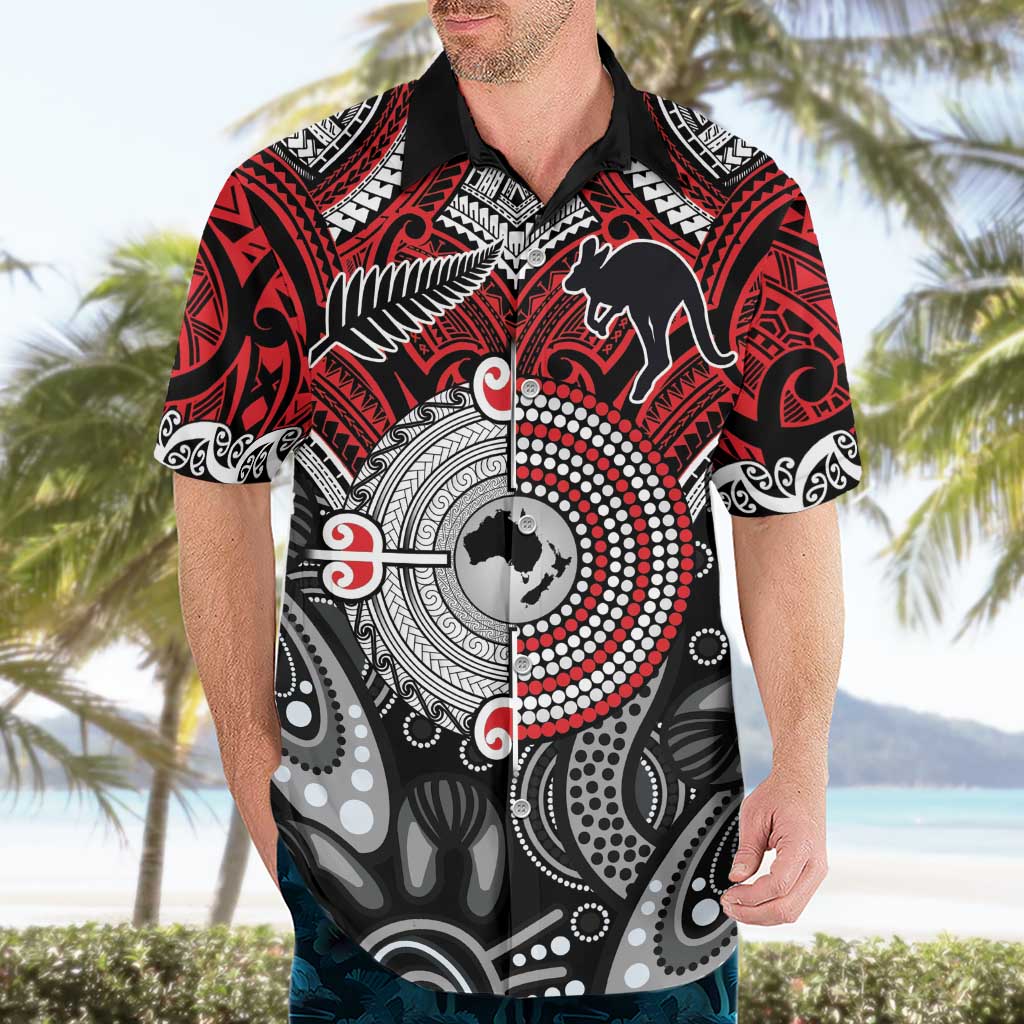 Aotearoa and Australia Hawaiian Shirt New Zealand Honour The Treaty Ake!Ake!Ake! - Vibe Hoodie Shop