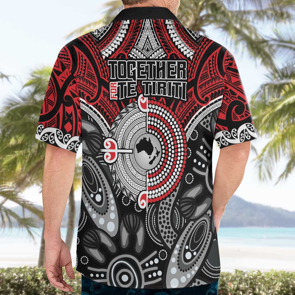 Aotearoa and Australia Hawaiian Shirt New Zealand Honour The Treaty Ake!Ake!Ake! - Vibe Hoodie Shop