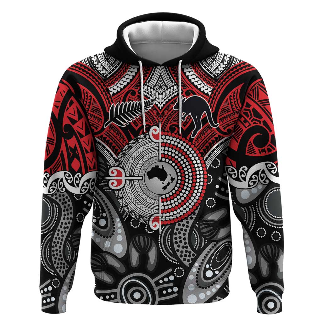 Aotearoa and Australia Hoodie New Zealand Honour The Treaty Ake!Ake!Ake! LT9 - Vibe Hoodie Shop