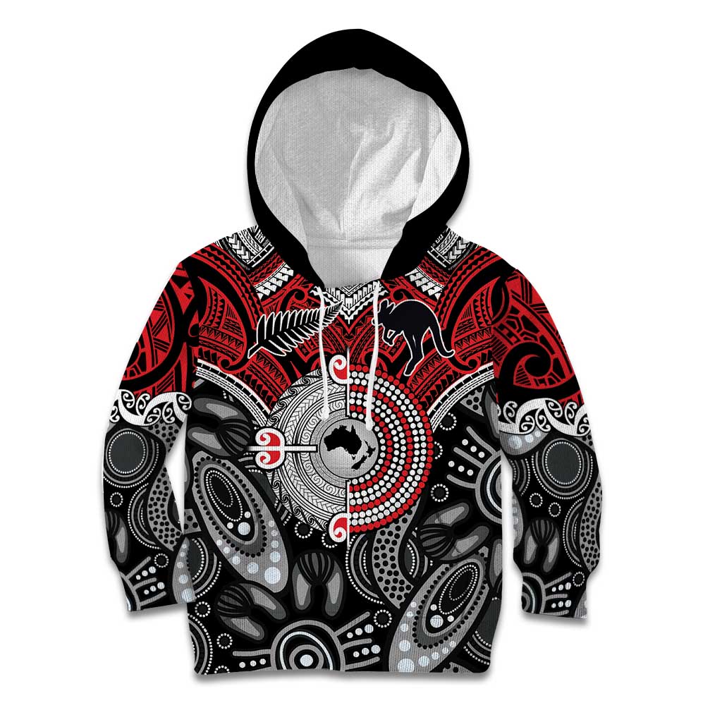 Aotearoa and Australia Kid Hoodie New Zealand Honour The Treaty Ake!Ake!Ake! - Vibe Hoodie Shop